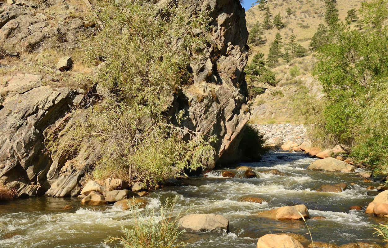 the big thompson river located near Estes Park, Colorado